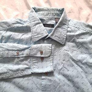 Kenneth Cole | Reaction Light Blue Men's button up collared Shirt